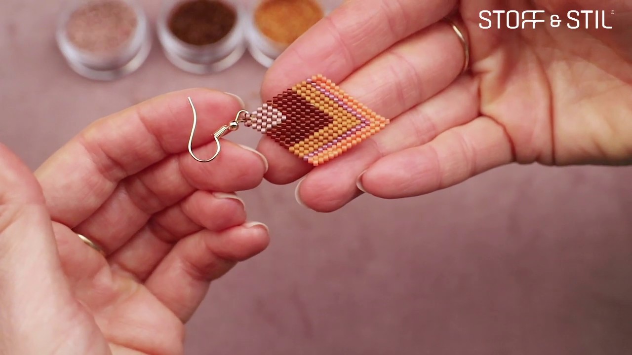 DIY: Miyuki rhombus earring