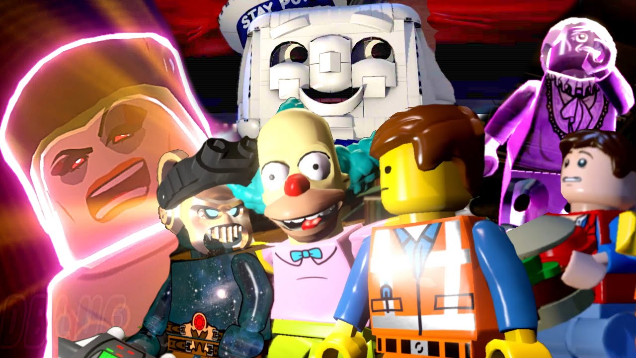 Emmet, Krusty, Lord Vortech, Marty McFly Performs All Ghostbusters Cutscenes in LEGO Dimensions