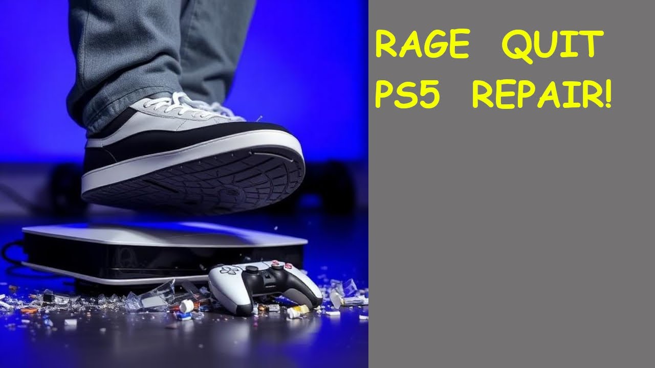 Repair of Playstation 5 after having been jumped on!