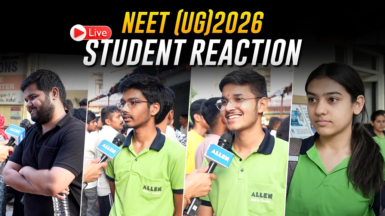 NEET 2026 Paper: Student Honest Reactions 🫢: Easy or Tough? | ALLEN NEET