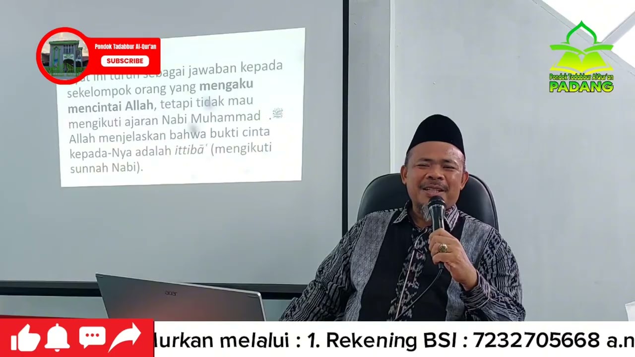 MAKNA UTAMA TADDABUR Q.S ALI-IMRAAN AYAT 31 BUKTIKAN CINTAMU