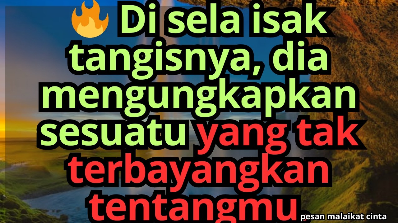 🔥 Di sela isak tangisnya, dia mengungkapkan sesuatu yang tak terbayangkan tentangmu.