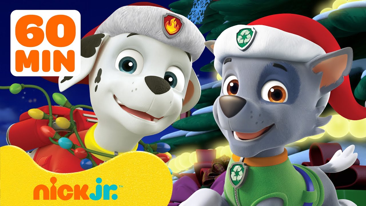 PAW Patrol | Welpen feiern Weihnachten! mit Marshall & Rocky! 🎁 1 Stunde | Nick Jr. Deutschland
