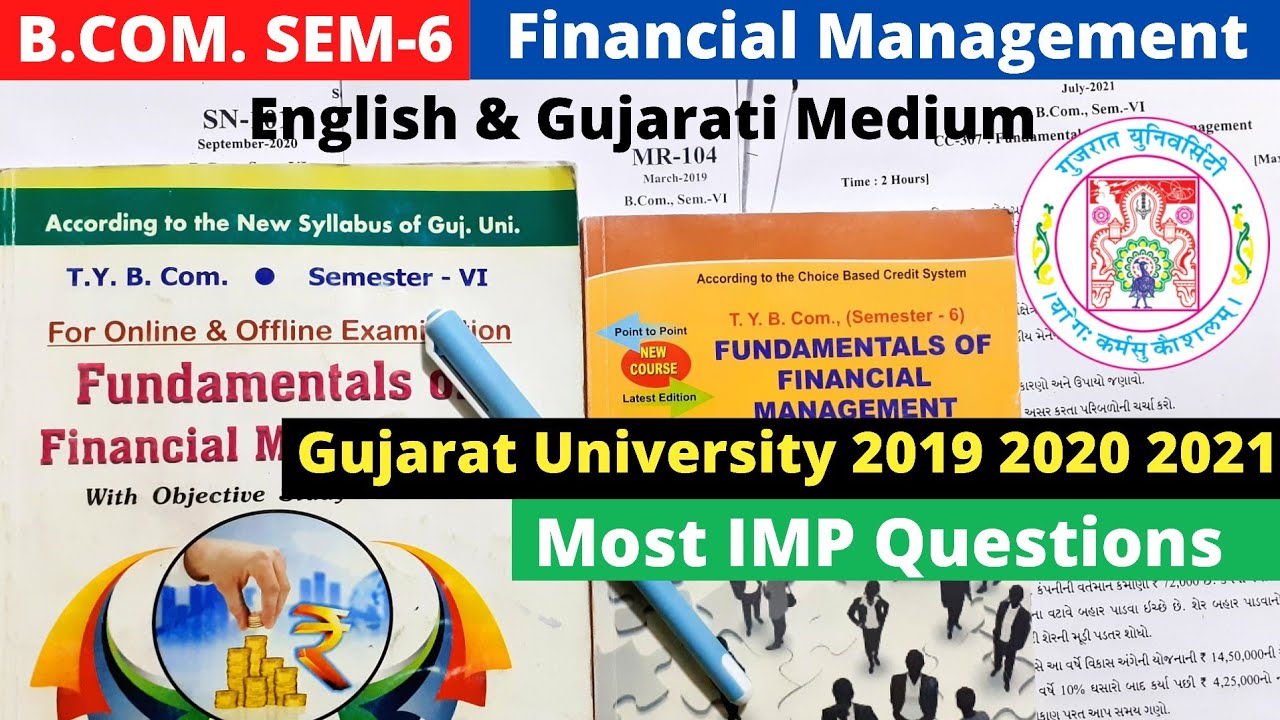 B.Com SEM6 Financial Management Gujarat University Paper Solution 2021 2020 2019