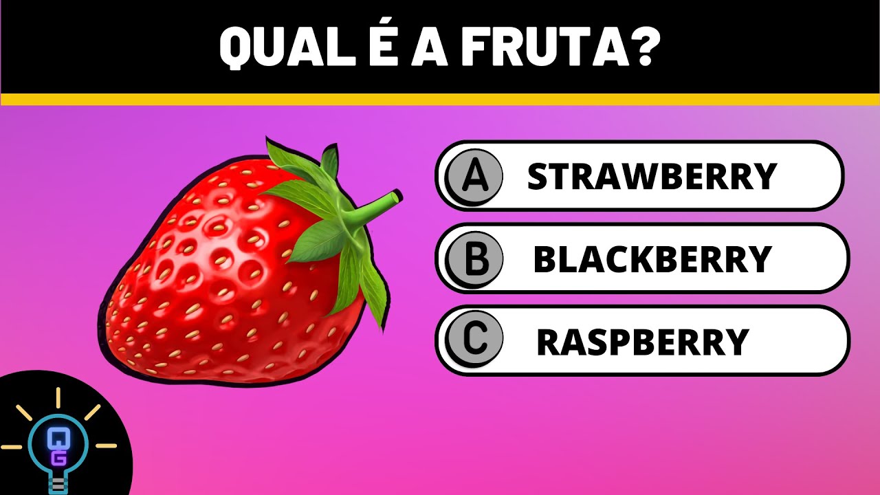 QUIZ DAS FRUTAS EM INGLÊS - RESPONDA EM 10 SEGUNDOS - QUIZ GERAL #39