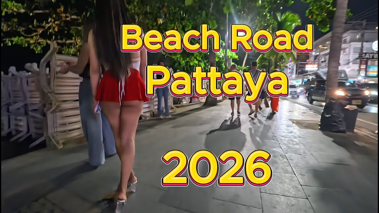 Pattaya Beach Road at Night 🌴🔥 | February 2026 Walking Tour | Real Thailand Vibes