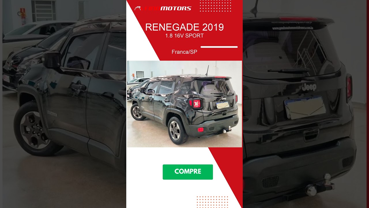 RENEGADE 2019 à venda em Franca/SP - findmotors.com.br