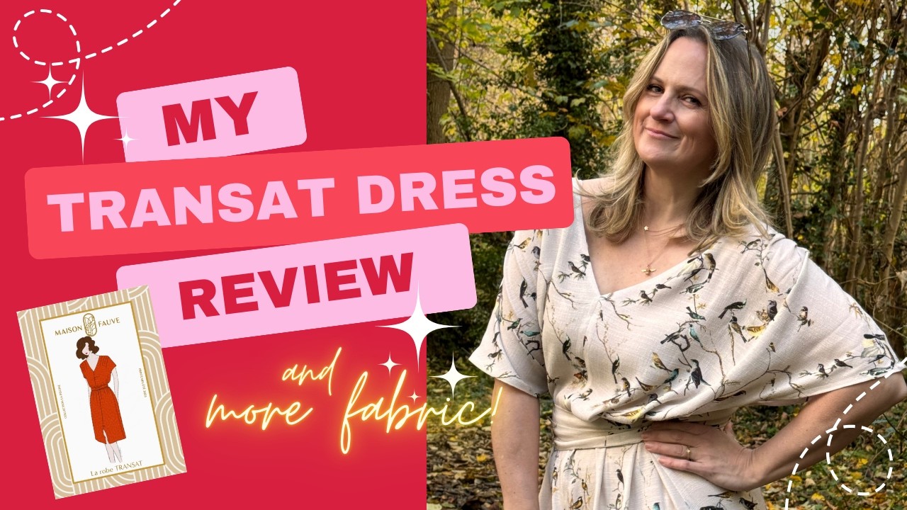 I Made The GORGEOUS Transat Dress by Maison Fauve: Pattern Review + Fabric Haul
