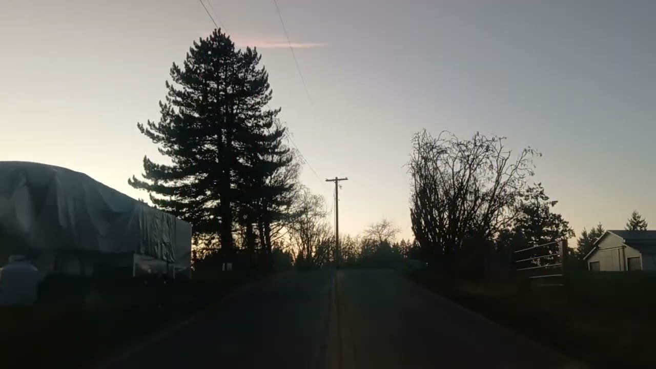 Drivin around the Woods Chehalis Sunset 