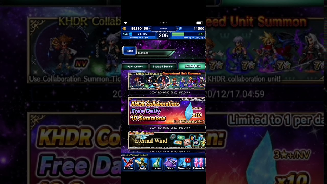 (FFBE) KHDR Free daylie pulls day 7