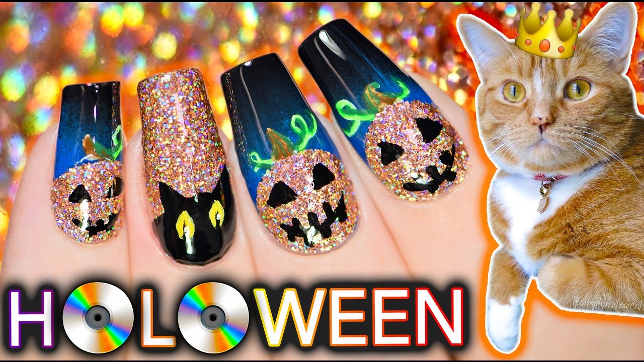 HOLOWEEN Nail Art Pumpkins ft. Zyler