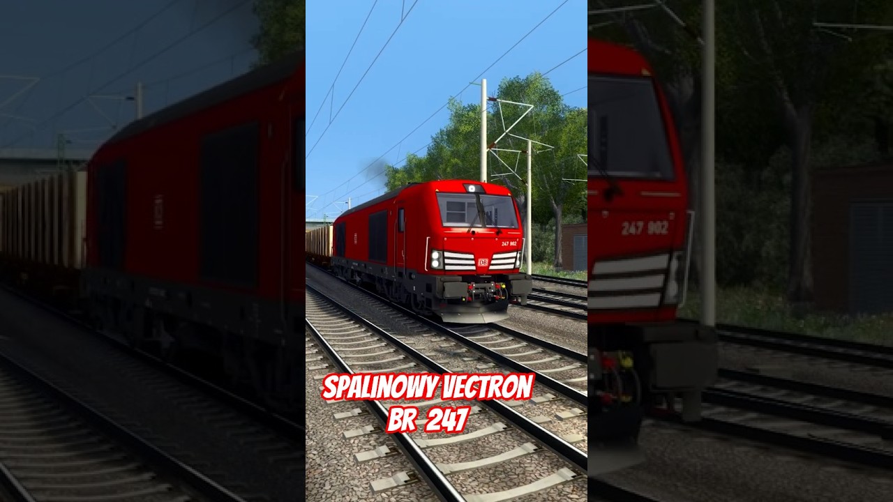 Spalinowy Vectron BR 247 z deskami | Train Simulator Classic po polsku  #rioolp #trainspotting