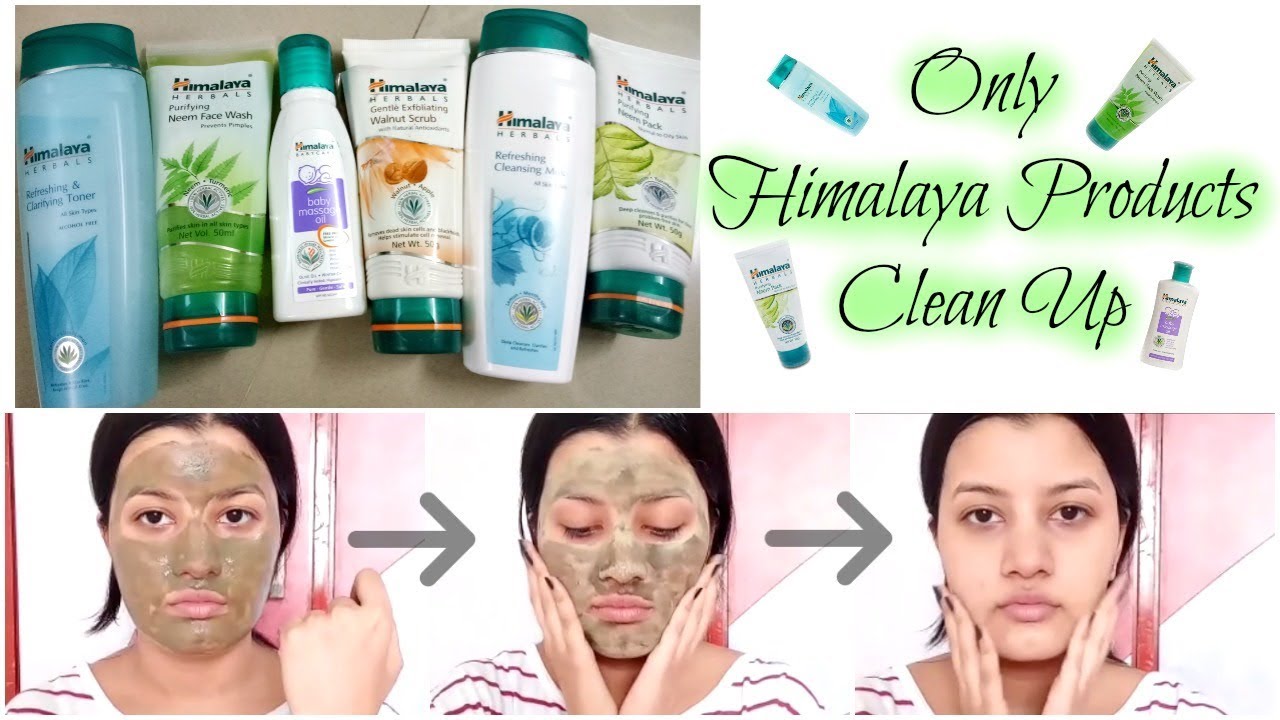 Only HIMALAYA PRODUCTS Clean Up at Home || Get Clear Glowing Skin || Riya Beauty