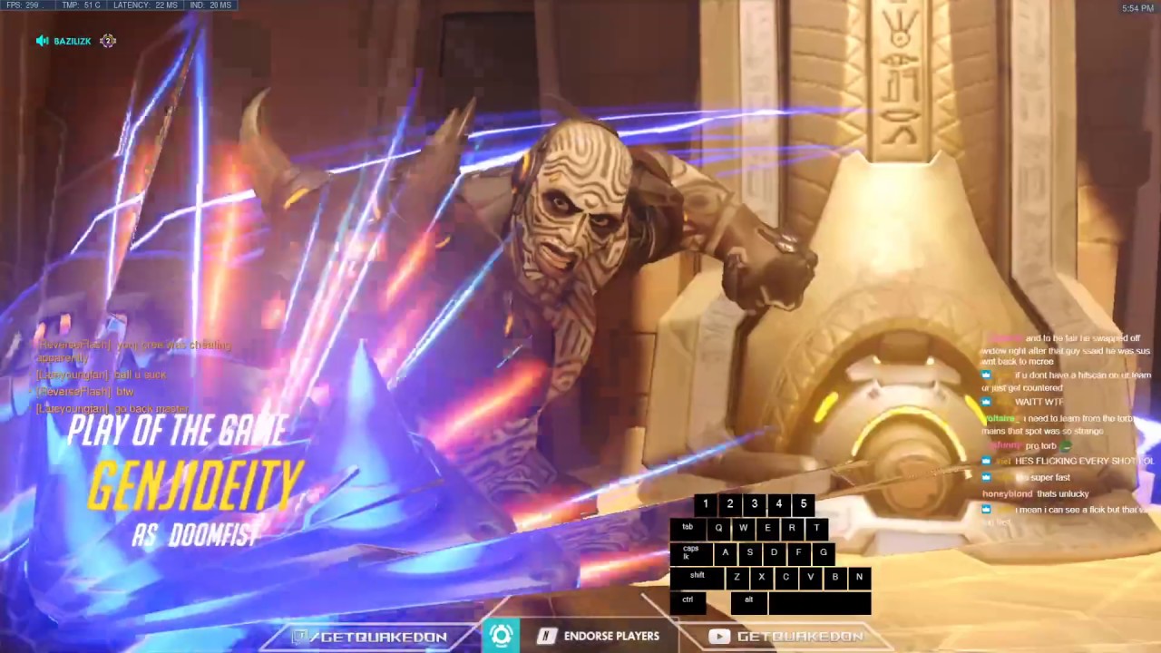 Overwatch Last Doomfist Main GetQuakedOn Is On Fire -POTG-
