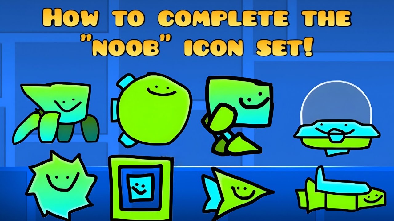 Получите забавный набор иконок в Geometry Dash! | Бесплатные иконки для новичков в Geometry Dash