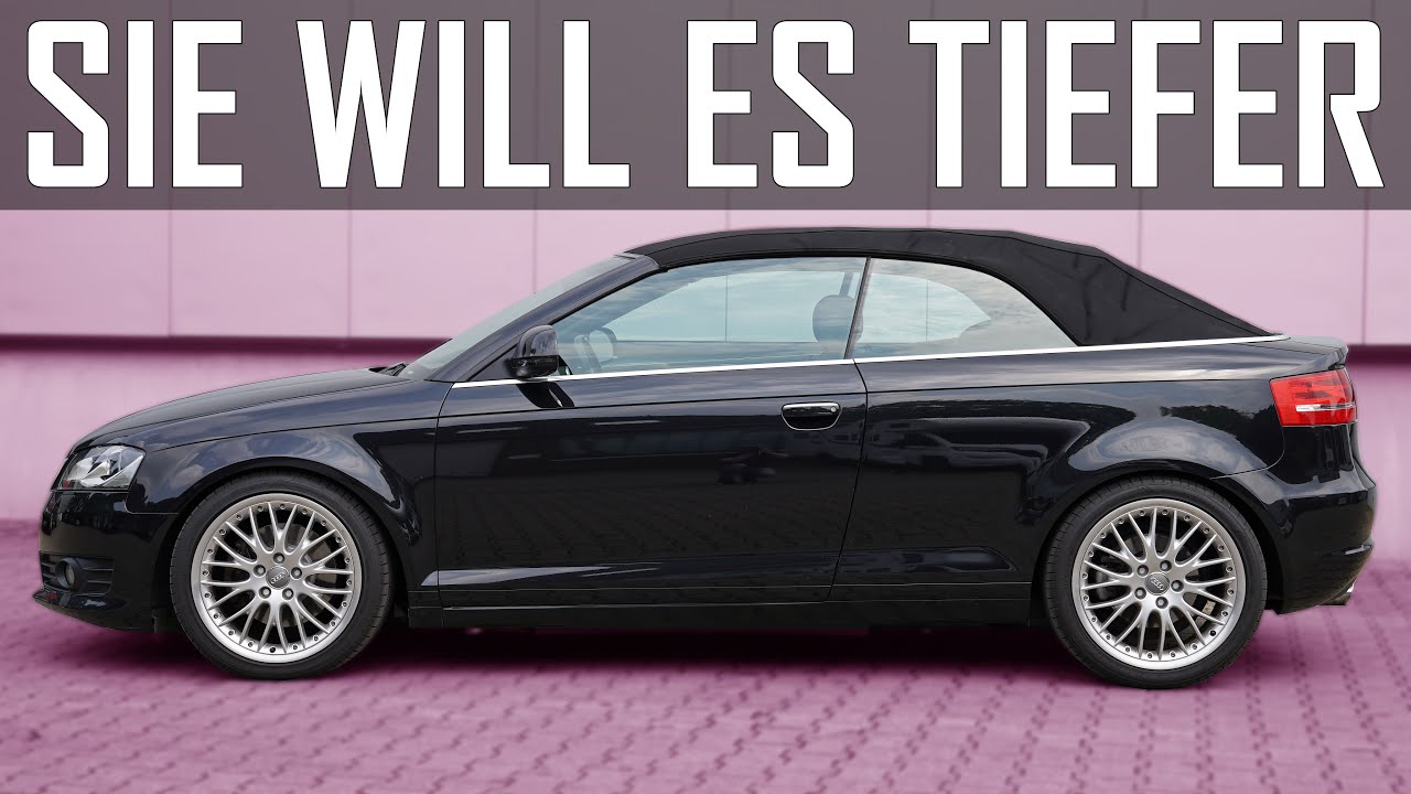 OK-Chiptuning - Sie will es tiefer | KW Street Comfort im Audi A3 Cabrio