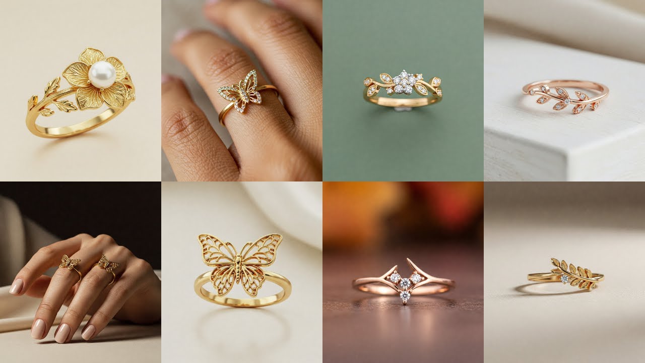 New Top Beautiful Gold Ring Designs For Girls | Gold Ring Designs | Engagement Rings For Girls