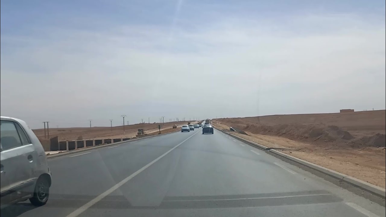 فيديو من عين المكان تابعو آخر أشغال ازدواجية الطريق الوطني رقم 1 الرابط بين مدينة الجلفة و الأغواط