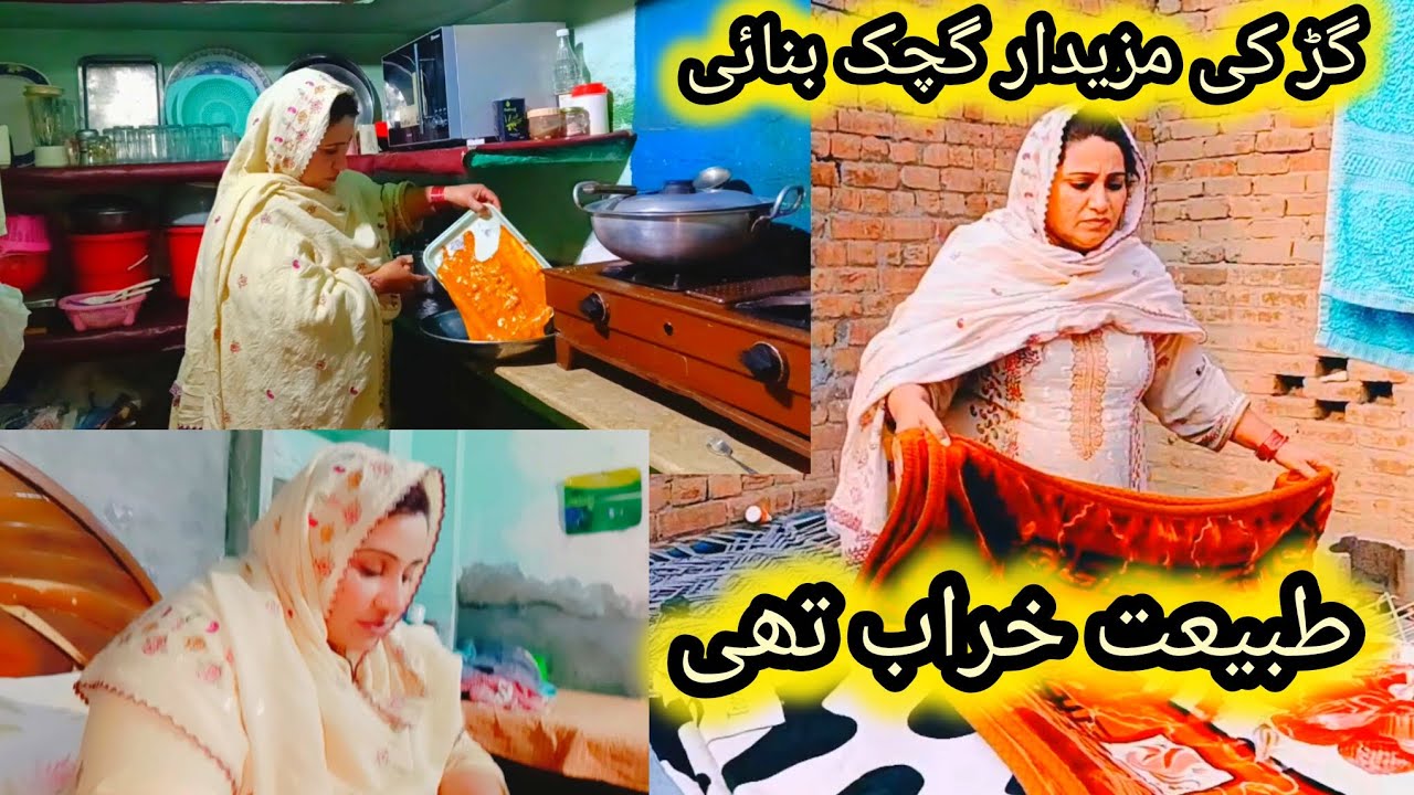 Gud ki majedar gachak banai 😂 | tabiyat kharab thi | afsheen's family vlog |