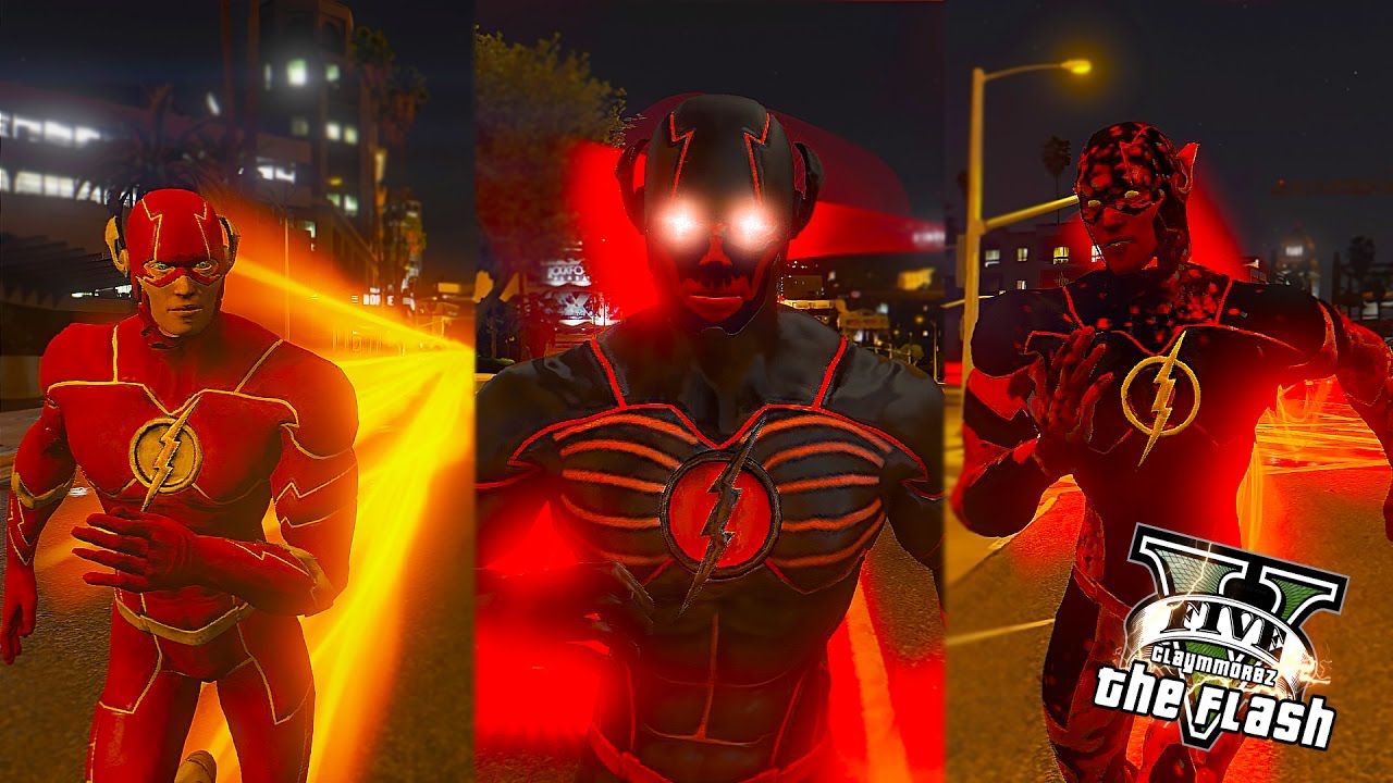 GTA 5 PC - Black Racer VS The Flash and Daniel West ! (Ultimate Flash Mod Gameplay)