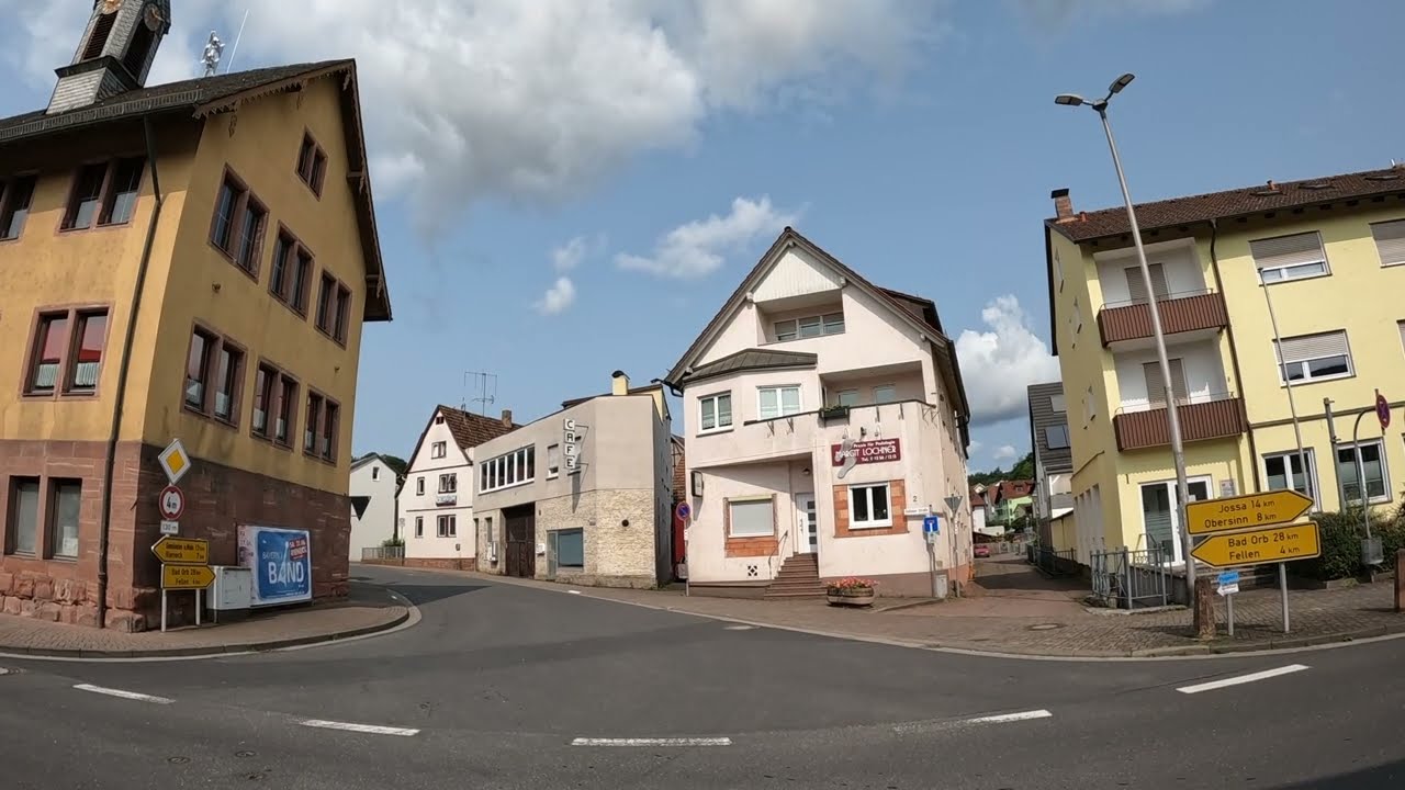 D: Burgsinn. Unterfranken. Eindrücke aus der Ortsmitte. Juni 2025