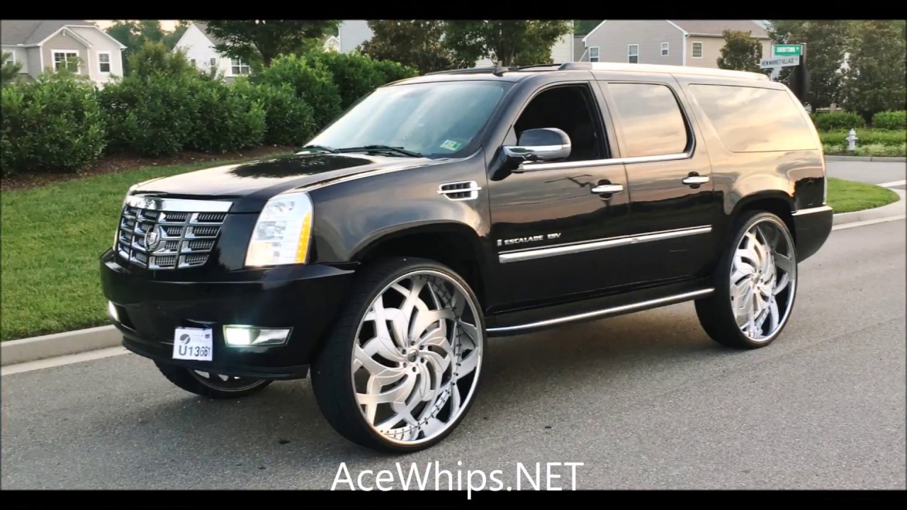 AceWhips.NET- Black Cadillac Escalade on 34