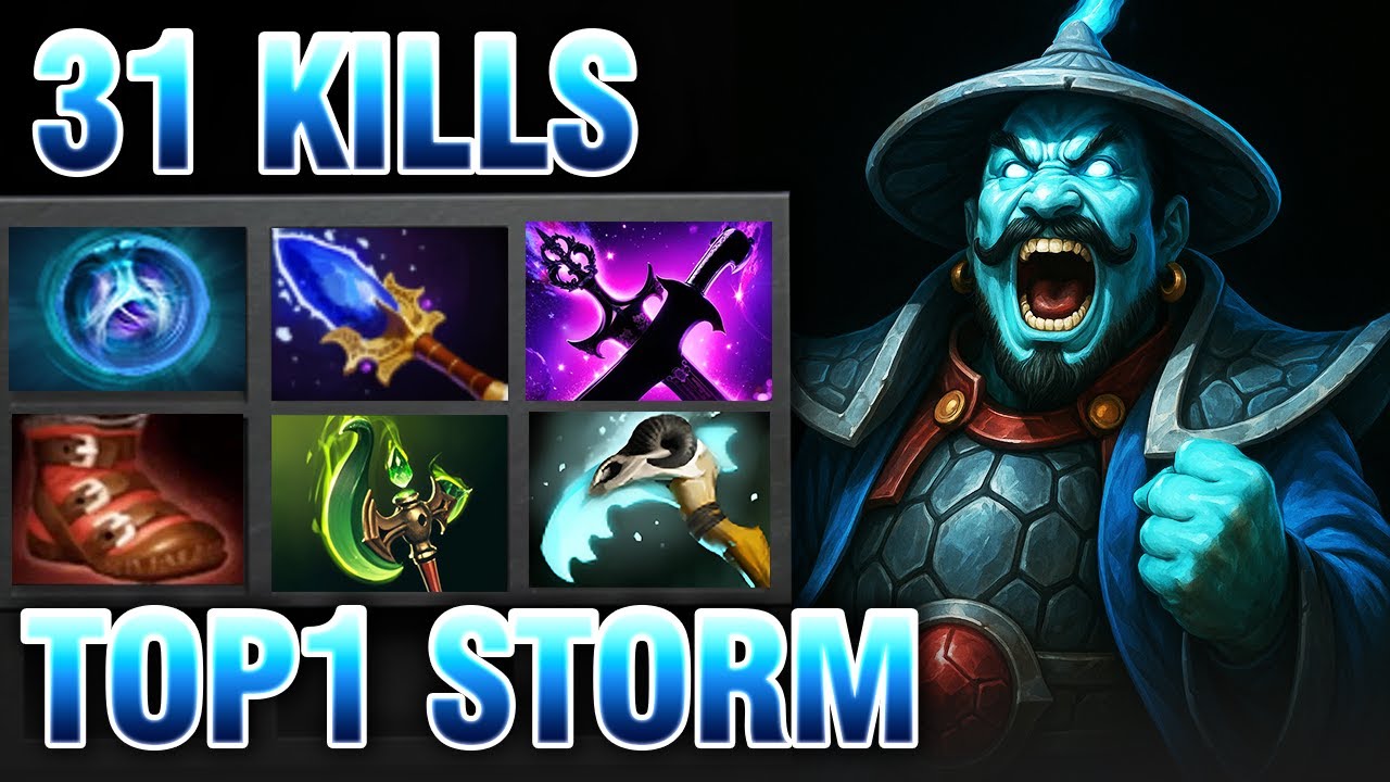 UNSTOPPABLE Storm Spirit MID — 31 KILLS with the Best Build (7.39e · Immortal)