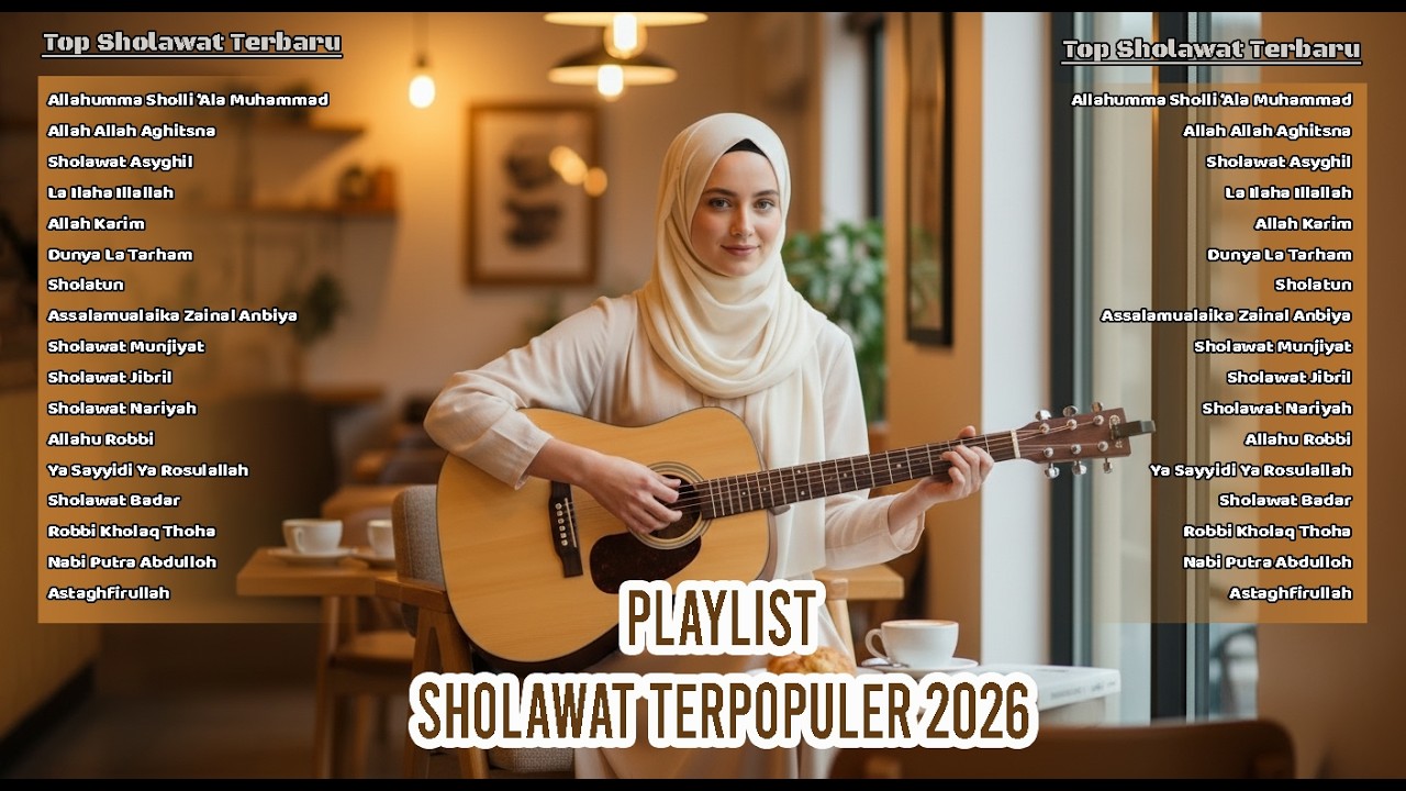 Kumpulan Sholawat Terbaik 2026 🎧 Merdu, Syahdu, Bikin Air Mata Jatuh || Versi Pop Akustik