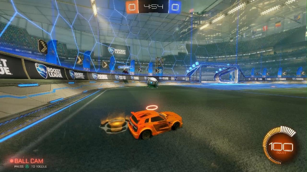 Playing 1 round in rocket league
