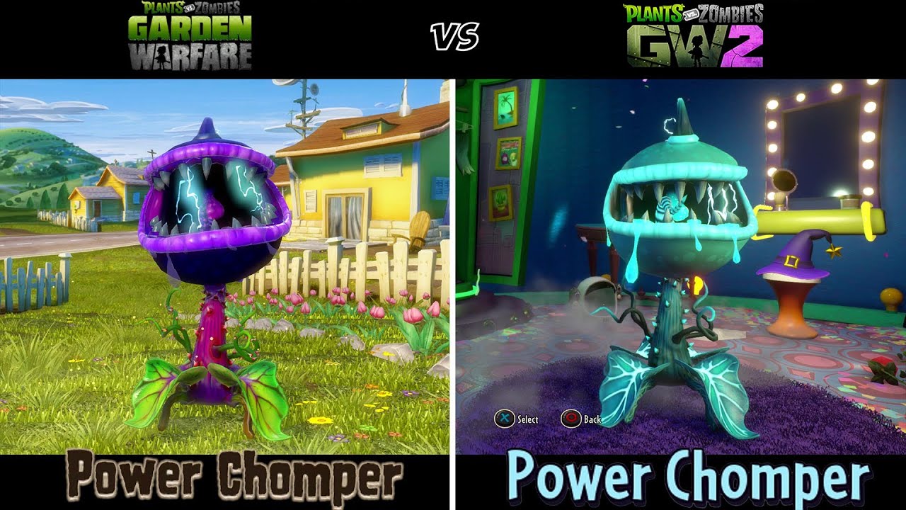 *ALL CHOMPER COMPARISON* - Plants vs Zombies GW / GW2