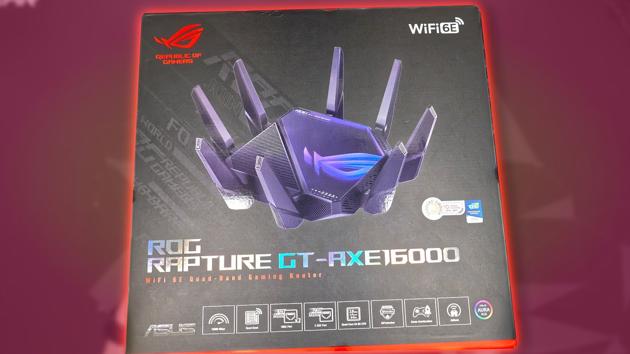 ASUS ROG Rapture GT-AXE16000 WIFI 6E Router: Unboxing & Setup 2023