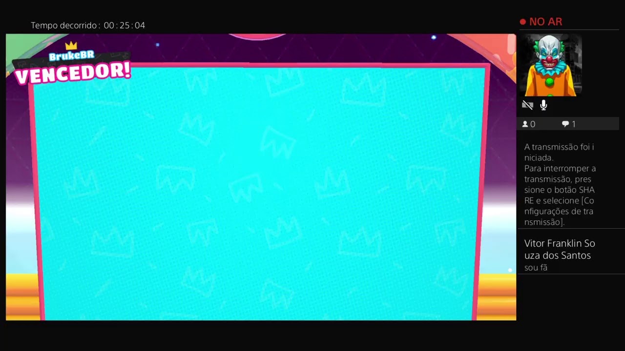 Transmiss&atilde;o ao vivo do PS4 de gilzinm1