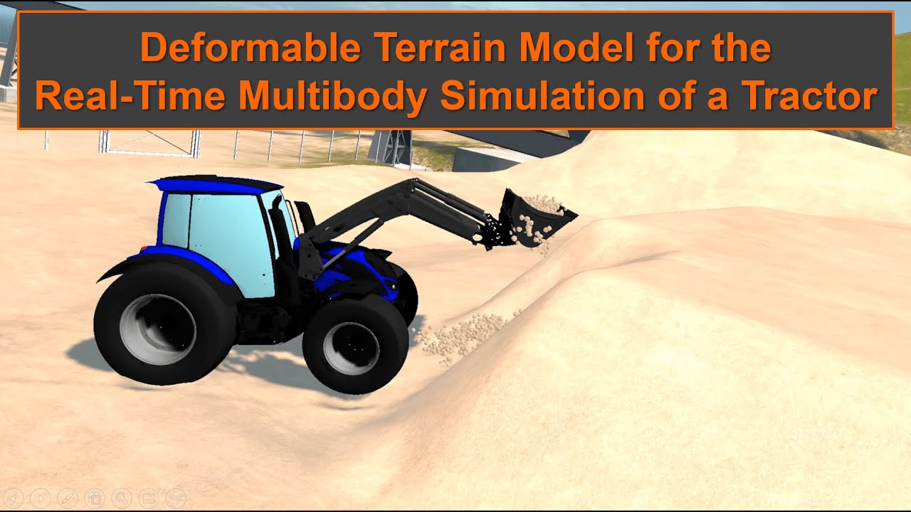 Deformable Terrain Model for the Real-Time Multibody Simulation of a Tractor | LUT University