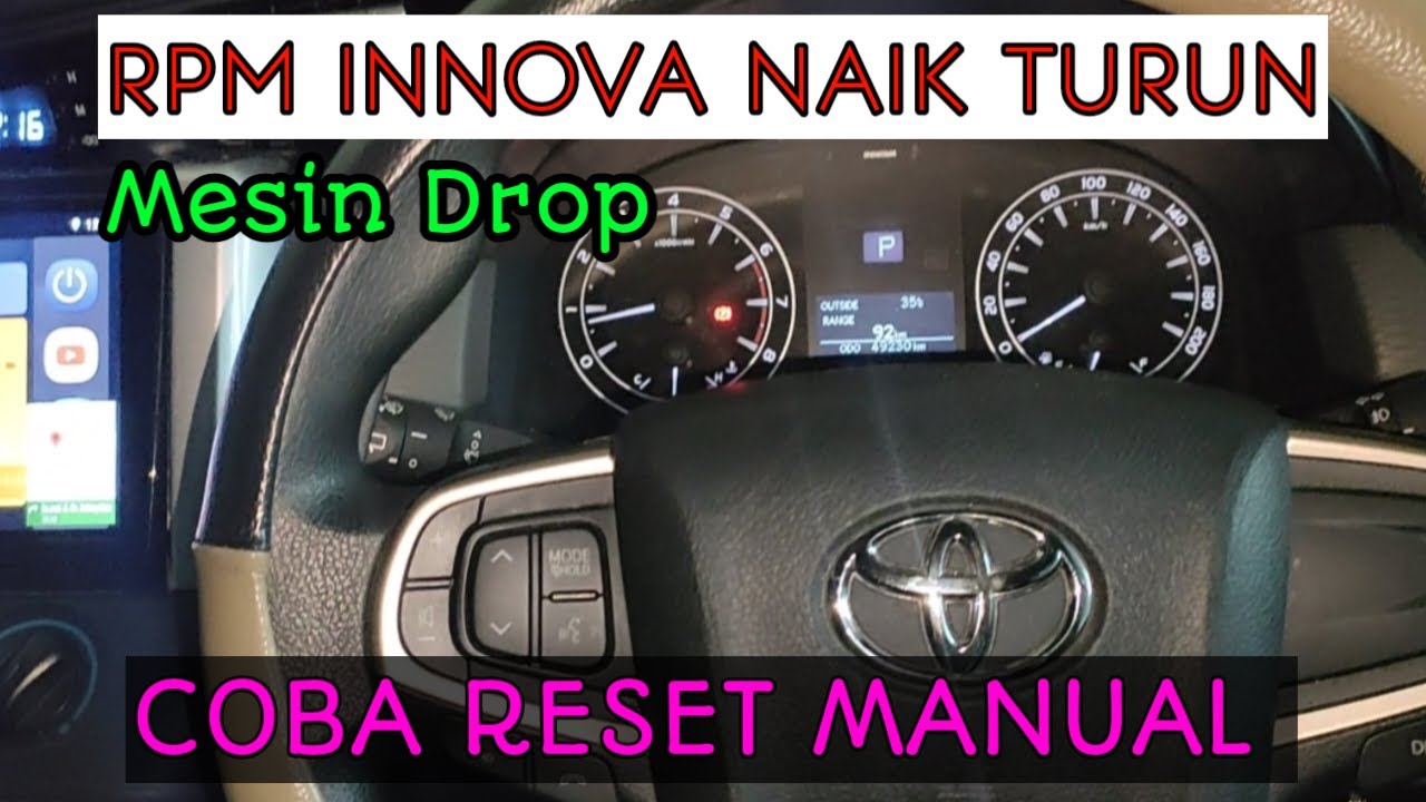 Reset manual ketika rpm naik turun tidak stabil toyota innova | DFR Auto