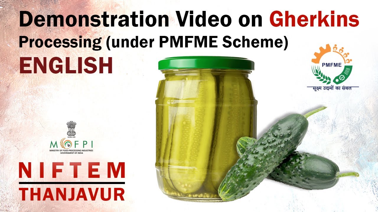 Demonstration Video on Gherkins Processing (under PMFME Scheme) - ENGLISH