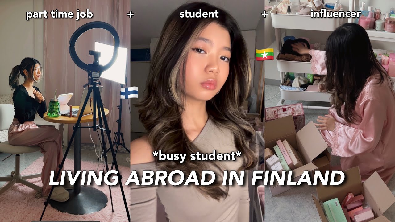 BURMESE STUDENT LIVING ABROAD IN FINLAND🇲🇲 : Balancing work & school
