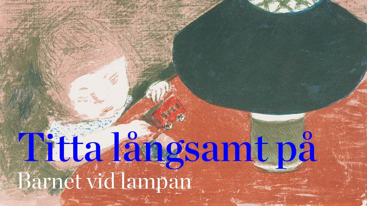 Titta långsamt på Barnet vid lampan av Pierre Bonnard