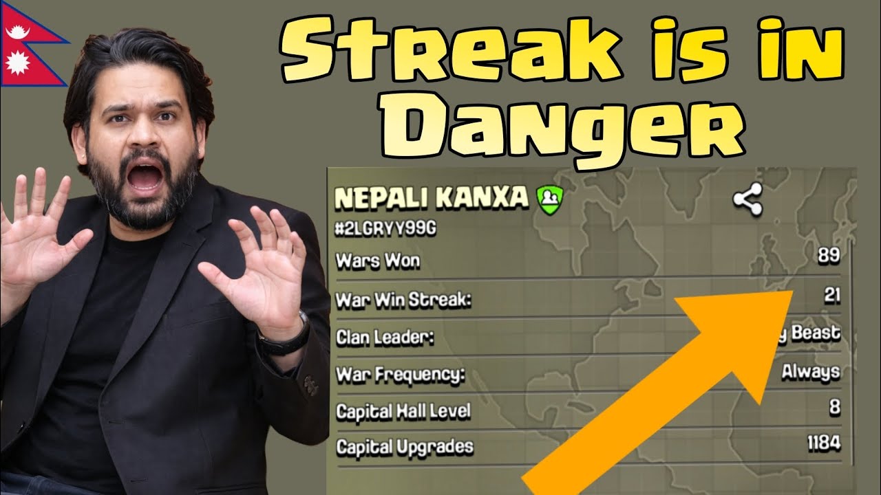 Streak vs Streak - Th 15 vs Th 16 #coc #streak #nepal 
