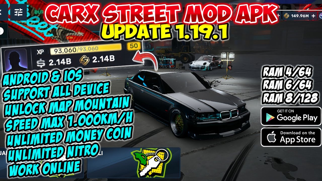 ОБНОВЛЕНИЕ‼️Геймплей мода CarX Street 1.19.1 | Скачать CarX Street Mod Apk с бесконечными деньгам...