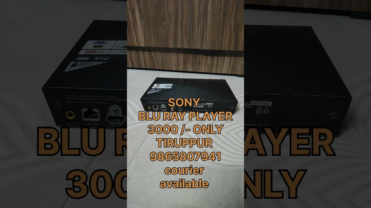 BLU RAY PLAYER 9865807941 3000/- ONLY