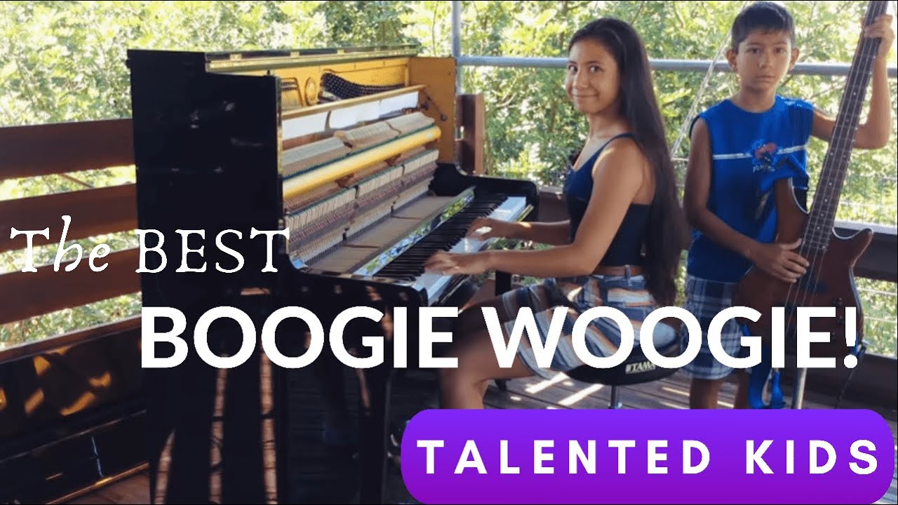 Boogie Woogie awesome piano cover by 13 y.o Danielle & 9 y.o Noé!