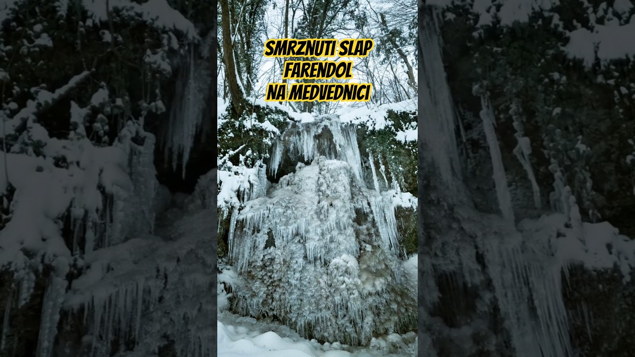 SMRZNUTI SLAP FARENDOL NA MEDVEDNICI ☃️❄️ 