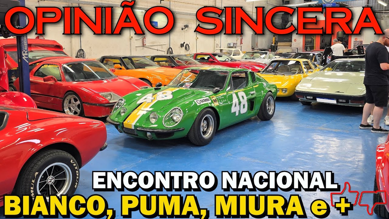 Encontro Nacional BIANCO, Miura, PUMA e OUTROS carrros fora de série! História automotiva brasileira