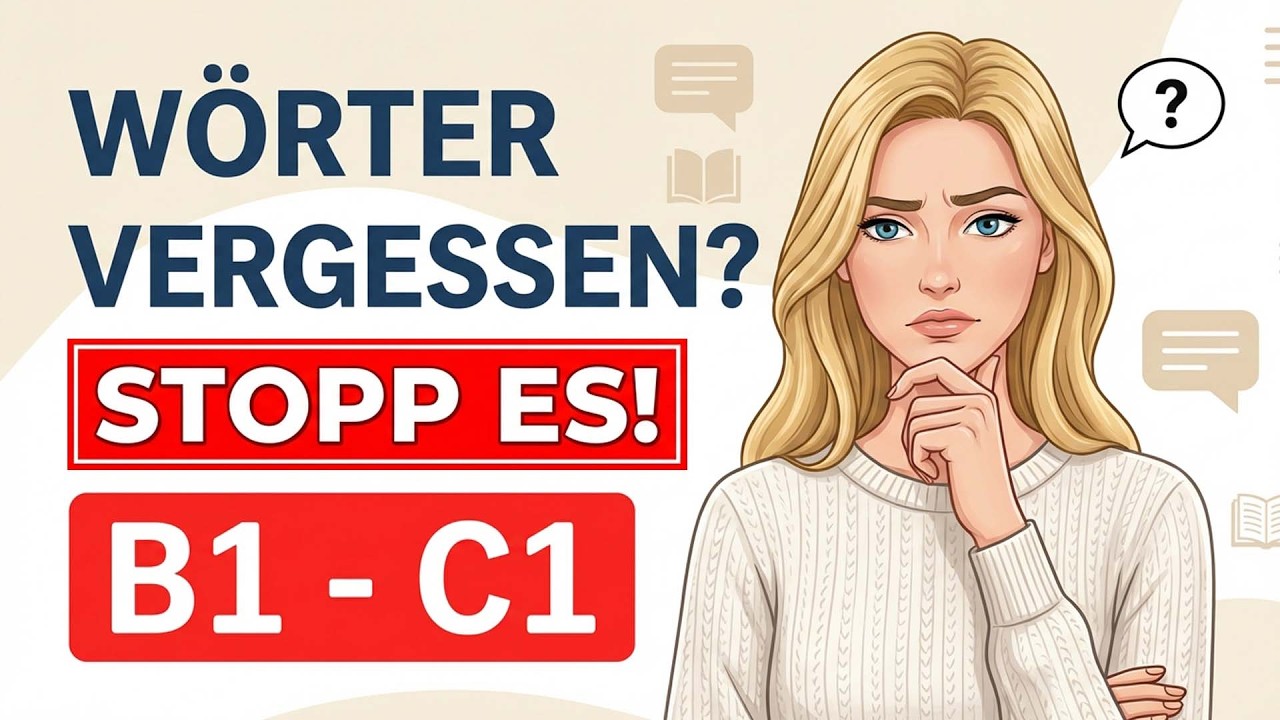 Nie wieder Wörter vergessen! 5 Tipps für fließendes Deutsch (B1-C1)