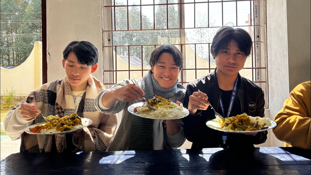 Trying hostel food after 2months🤢