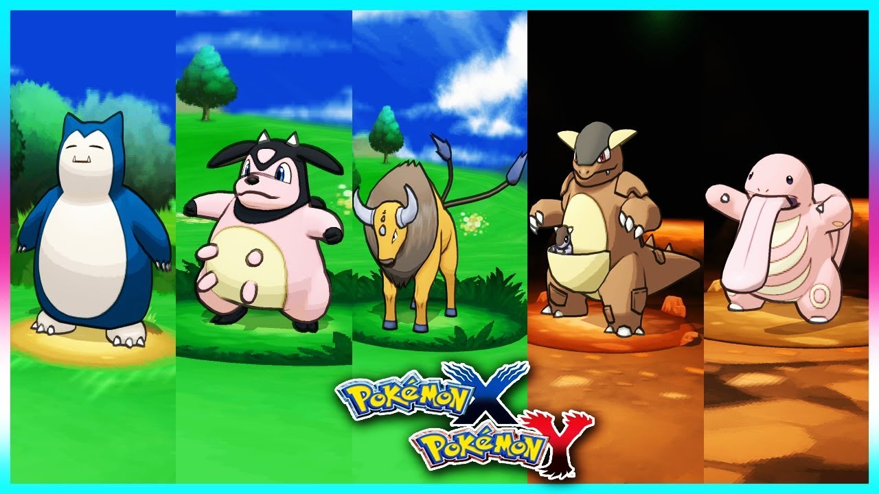 Pokemon X & Y - Snorlax,Miltank,Tauros,Kangaskhan & Lickitung Locations