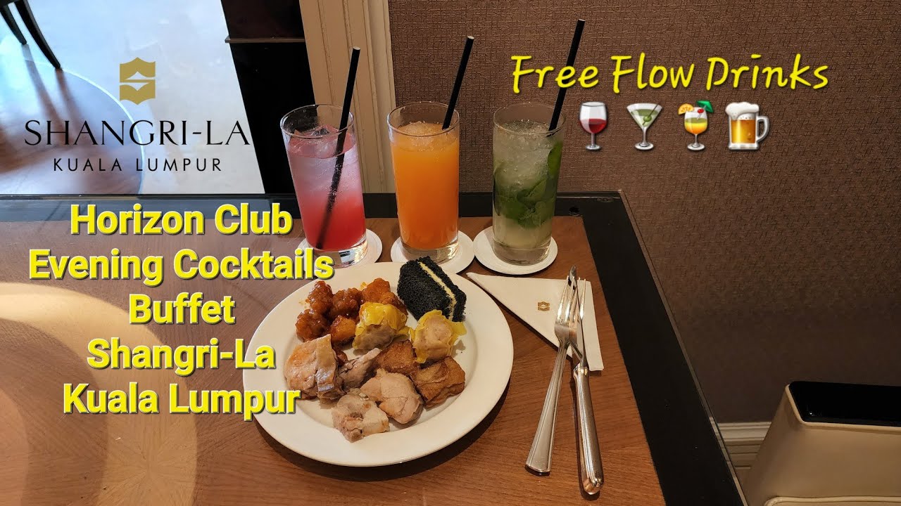 Evening Cocktails and Canapes Buffet Horizon Club Shangri-La Kuala Lumpur Hotel Golden Circle