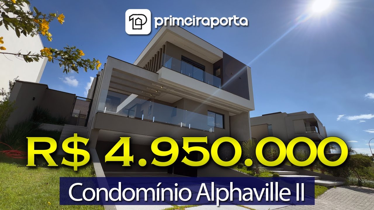 Sobrado de Alto Padrão em Aclive no Condomínio Alphaville II no Urbanova, toda planejada e pronta!