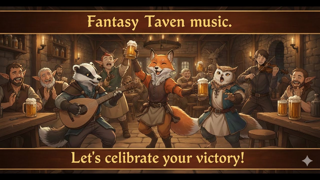 Peaceful Fantasy Tavern | Calm Folk Music for Resting After a Quest