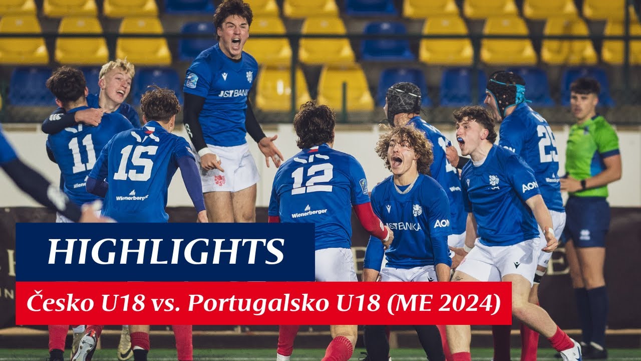 HIGHLIGHTS: Česko U18 - Portugalsko U18 (čtvrfinále ME 2024)